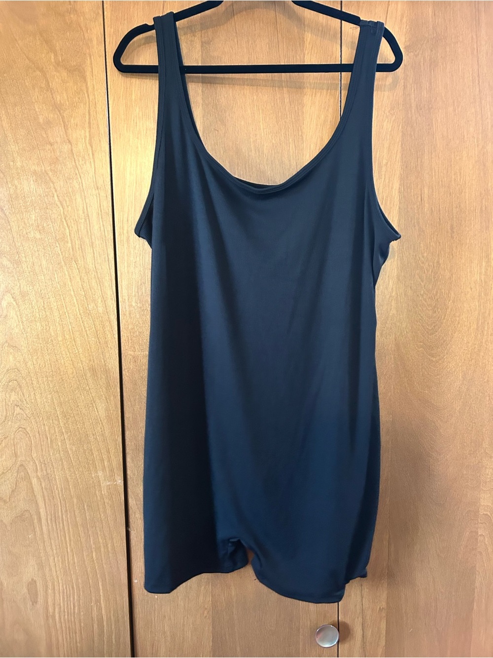 SHEIN Black Sleeveless Scoop Neck Romper